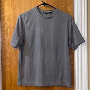 Men’s ribbed texture shirt sleeve shirt